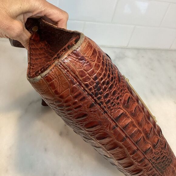 Brahmin Remy Pecan Croc Embossed Crossbody Bag - Picture 5 of 13